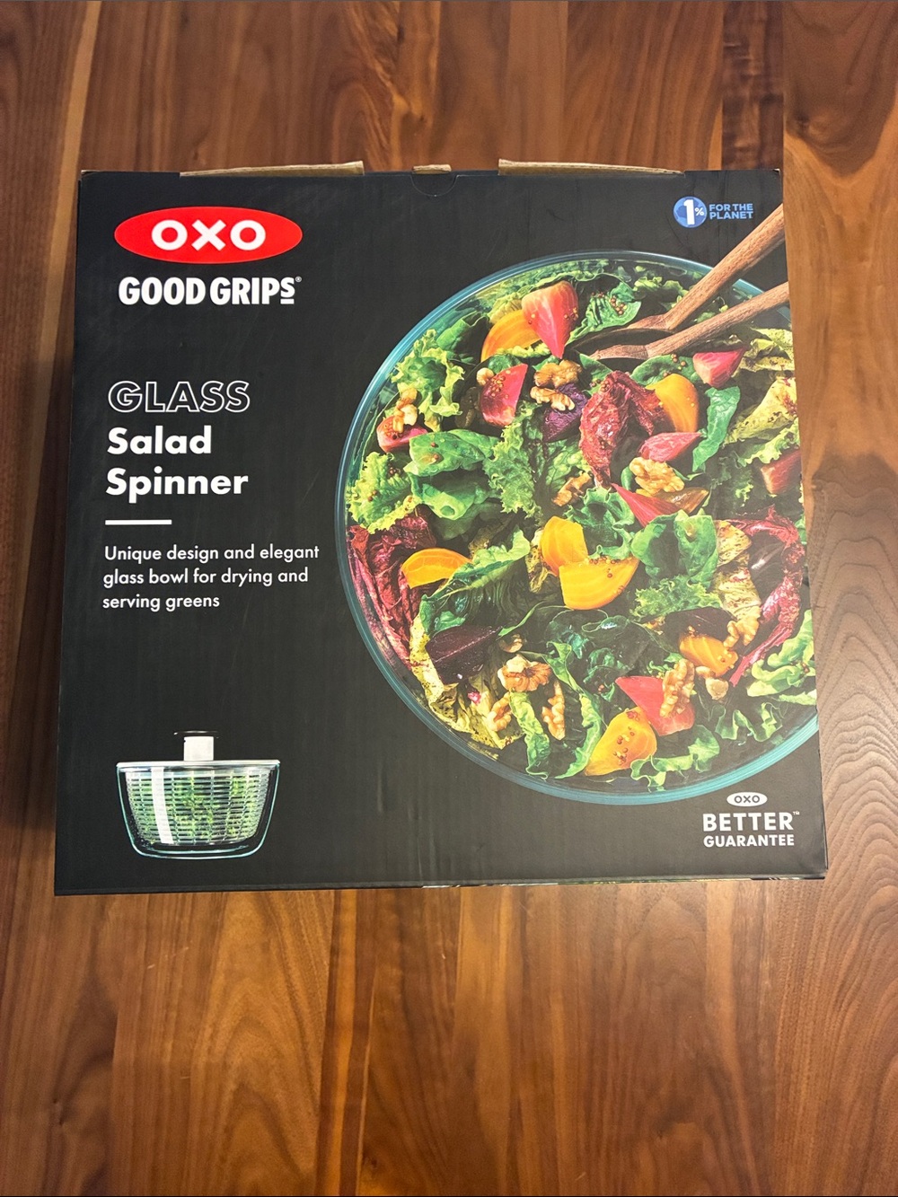 Brand New Oxo Good Grips Glass Salad Spinner
